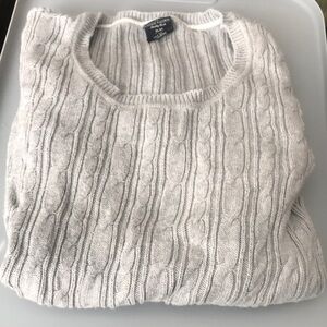 Faded glory Gray Cable Knit Sweater